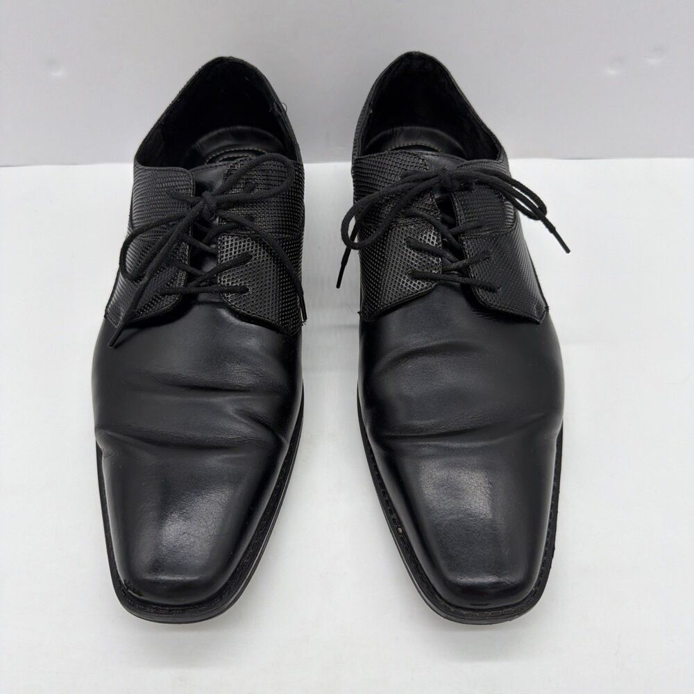 Stacy Adams Kirkley Oxford 20199-001 Black Leather Dress Shoes Mens 15M
